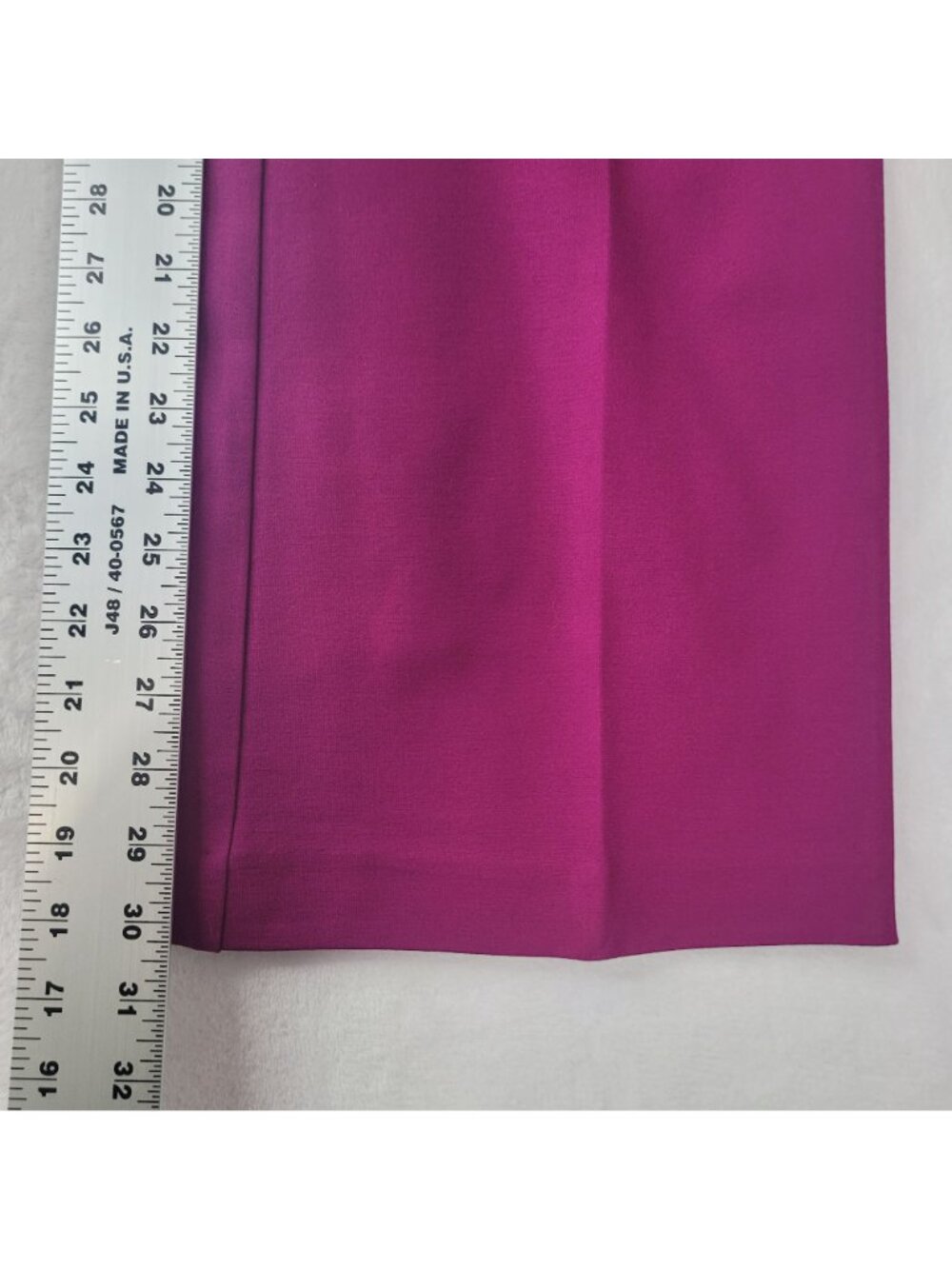 Anne Klein Women's Magenta Wide-Leg Dress Pants Size L NWT - Picture 7 of 11